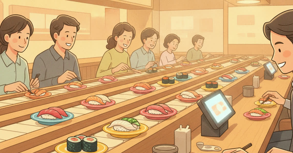 How Conveyor-Belt Sushi Works in Japan (A First-Timer's Guide)
