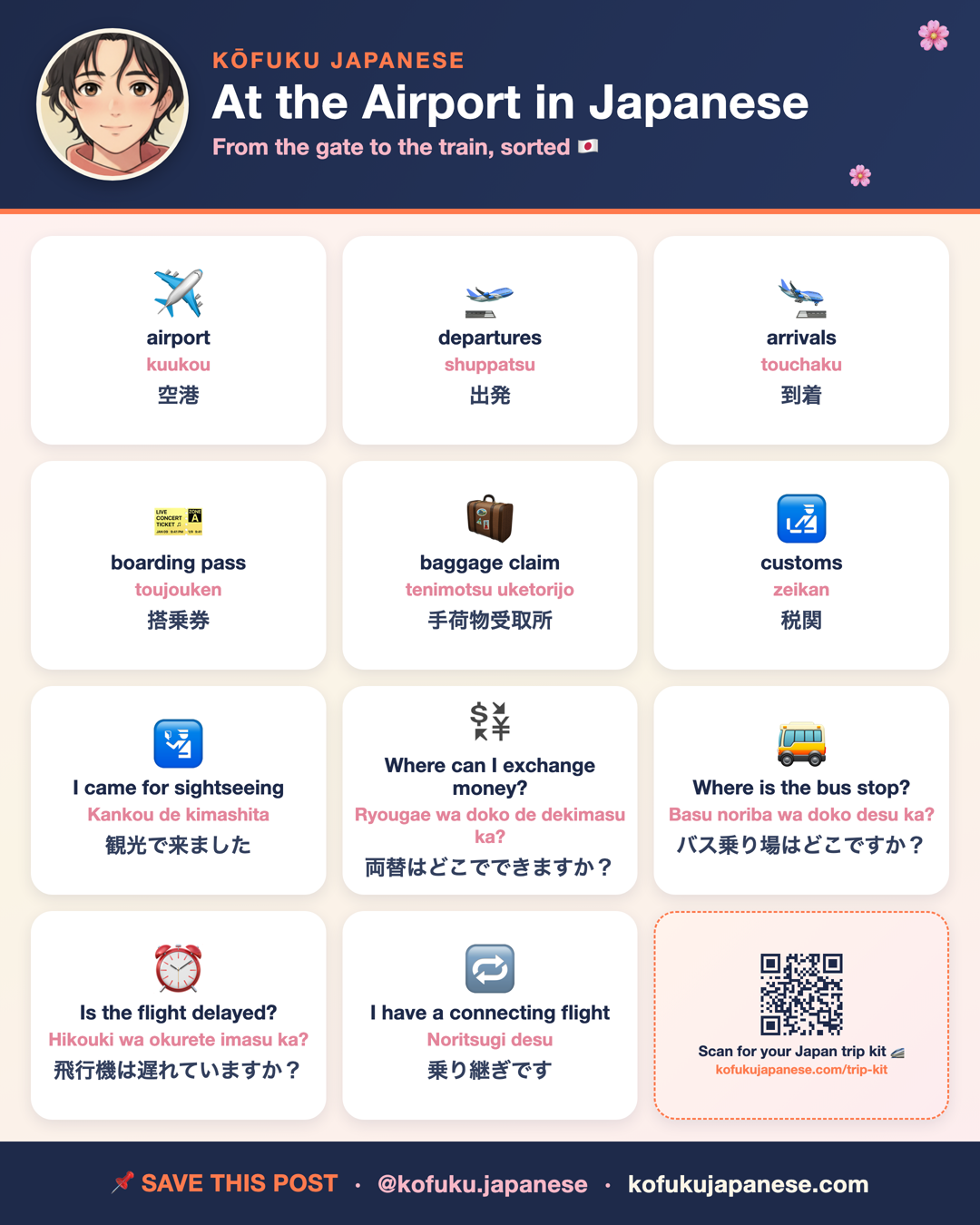 At the Airport in Japanese