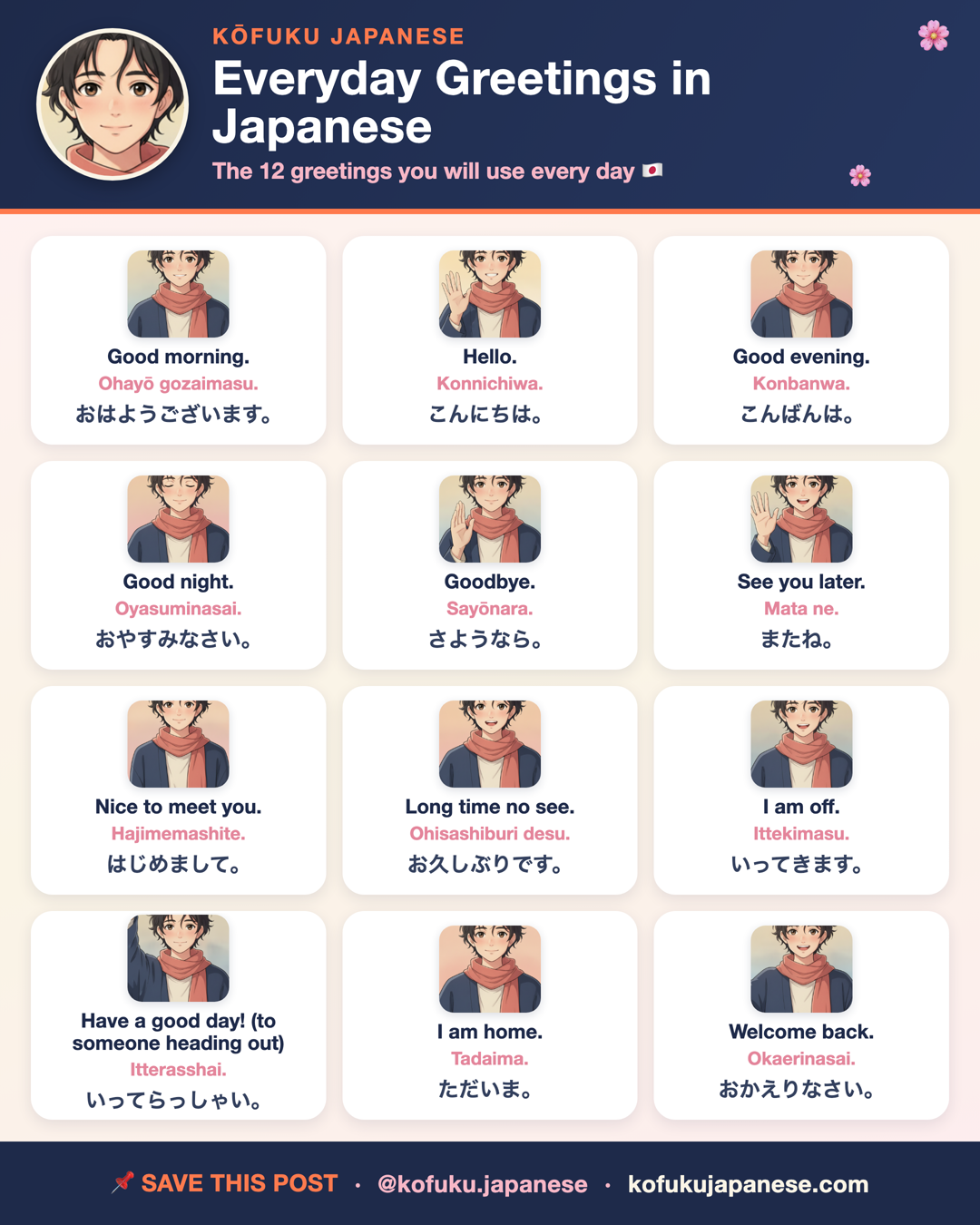 Everyday Greetings in Japanese