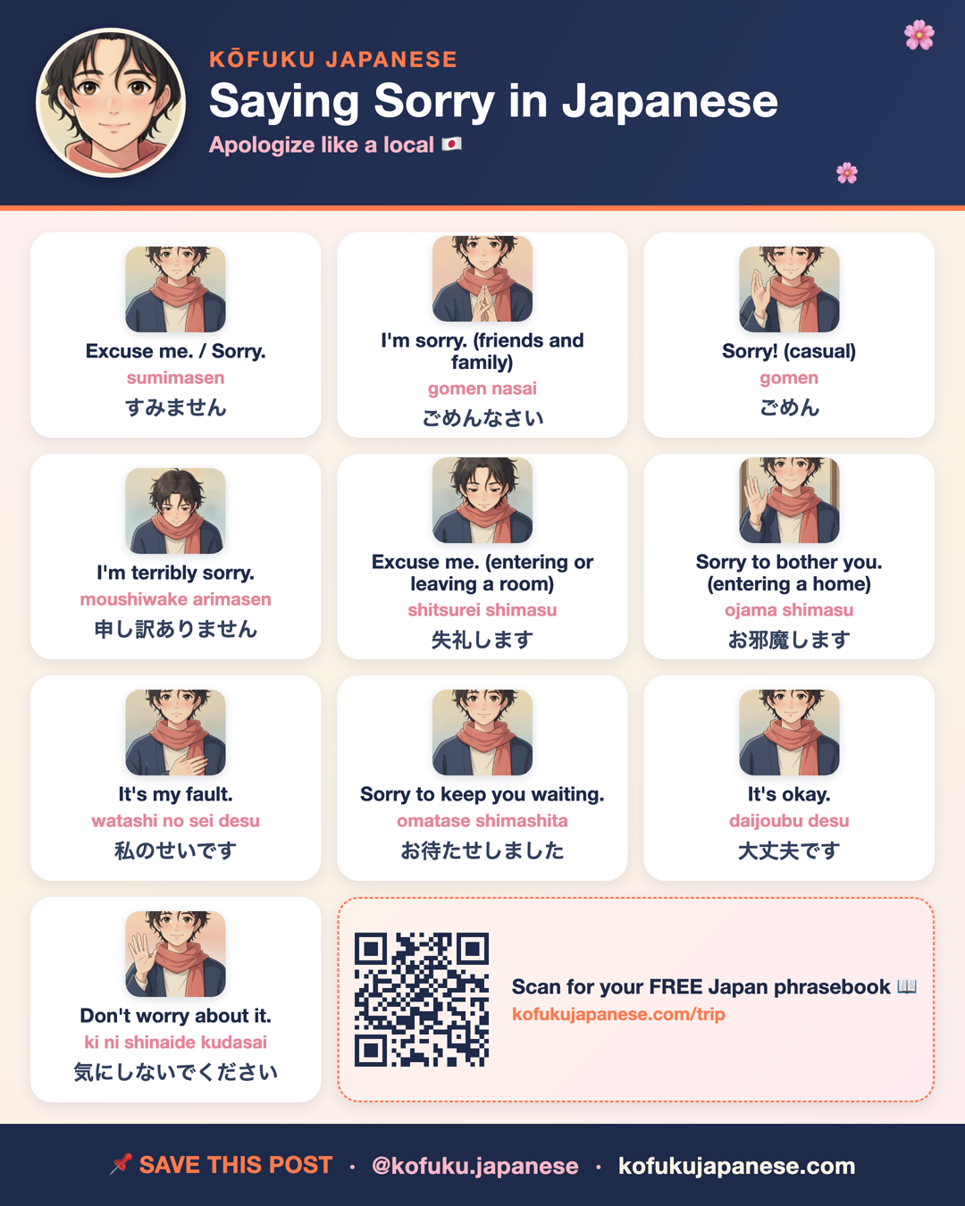 Saying Sorry in Japanese