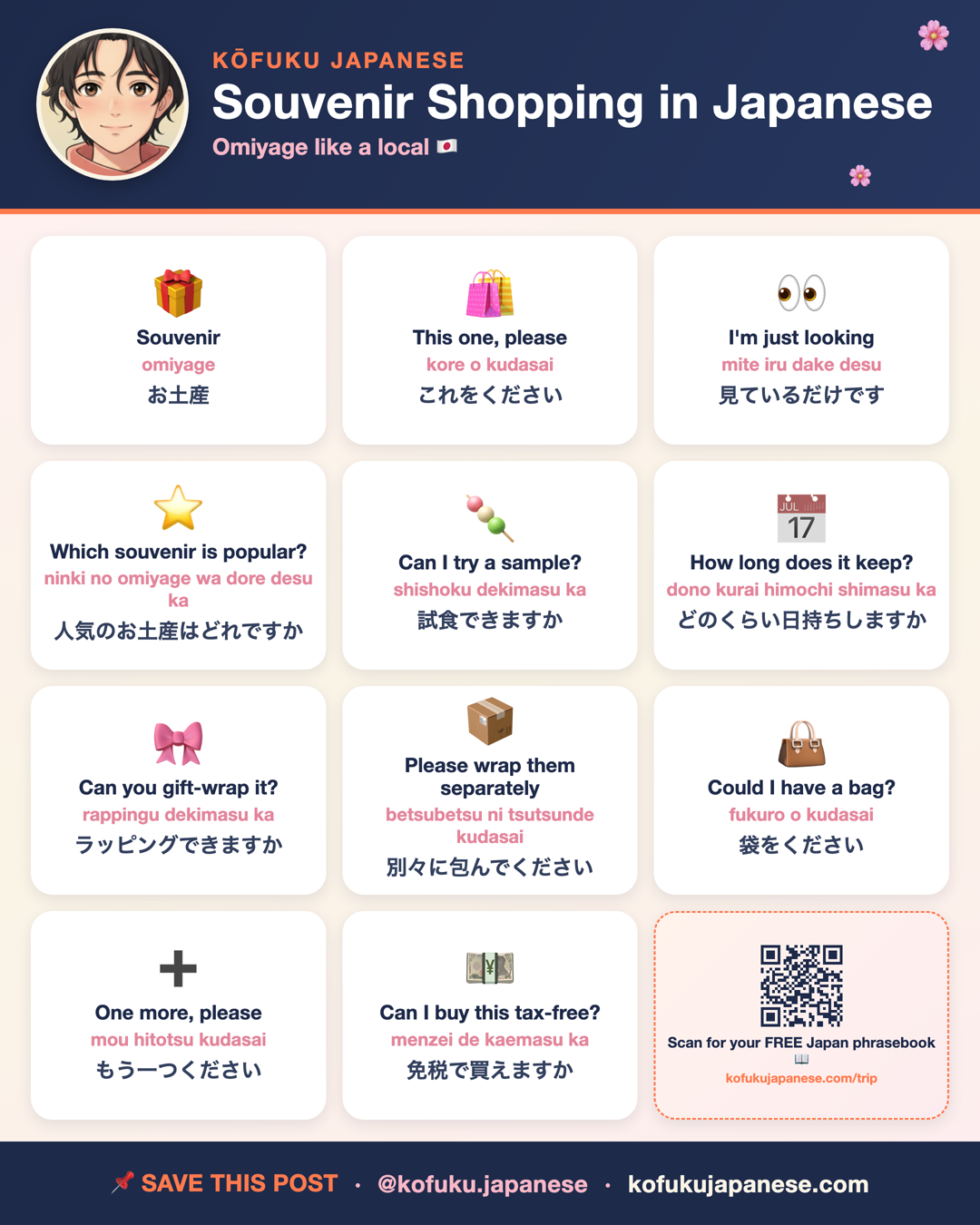 Souvenir Shopping in Japanese