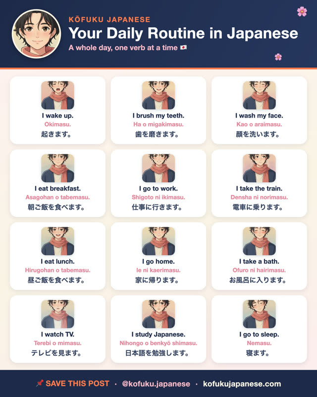 Your Daily Routine in Japanese
