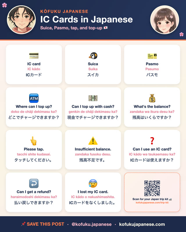 IC Cards in Japanese