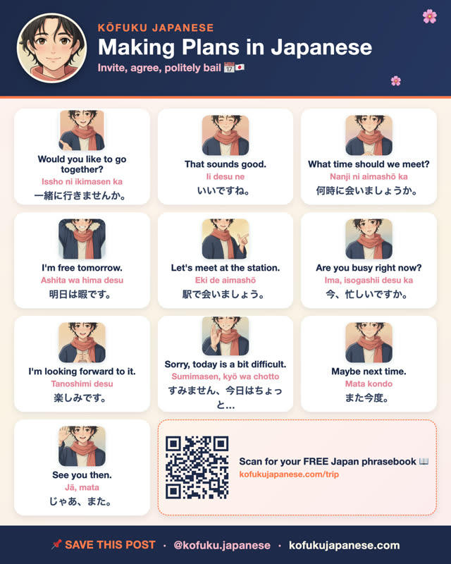 Making Plans in Japanese