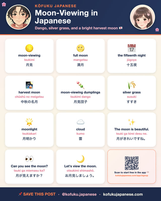 Moon-Viewing in Japanese