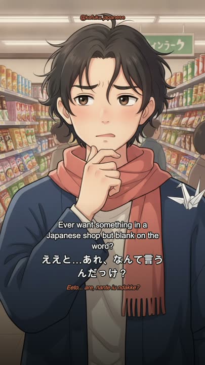 One Fill-in-the-Blank Phrase Gets You Anything in a Japanese Shop