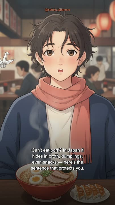 Can't Eat Pork in Japan? Memorize This One Sentence