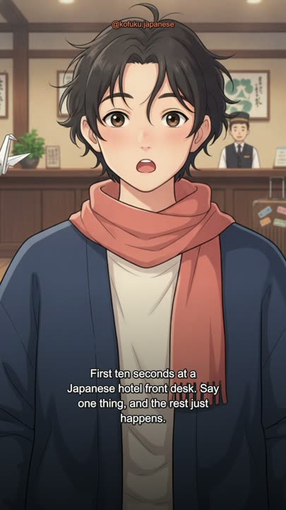 First 10 Seconds at a Japanese Hotel Desk? Say This.