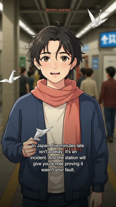 Your Tokyo Train Was Five Minutes Late. The Station Hands You a Note Proving It.