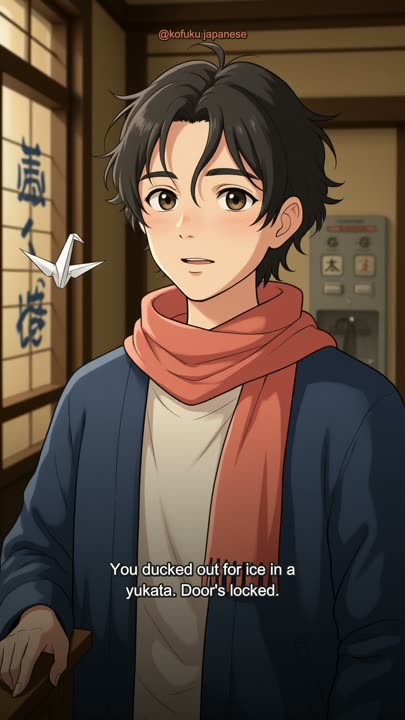 You Stepped Out for Ice in a Yukata. The Door Clicked Behind You.