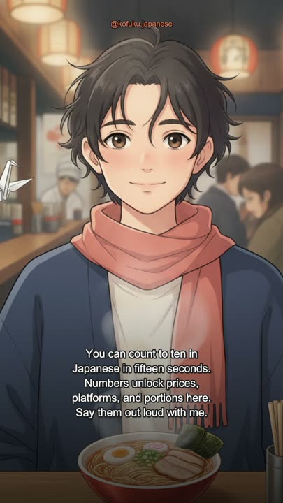 Learn to Count to Ten in Japanese Before Your Food Arrives