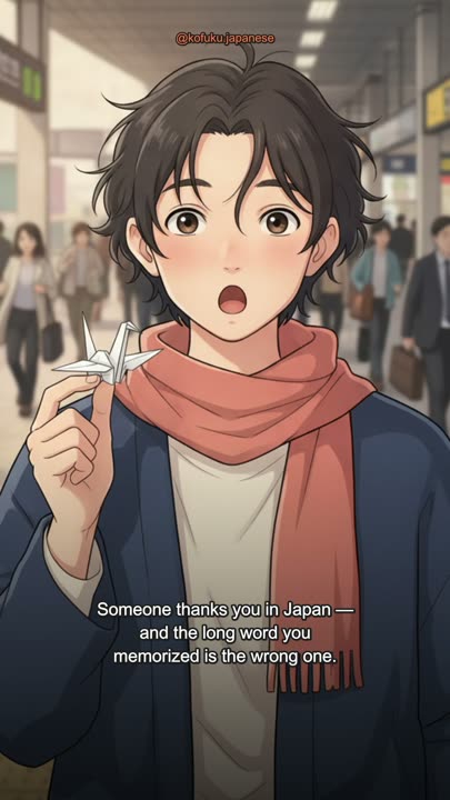 Someone Thanks You in Japan. The Word You Memorized Is Not the One They Use.