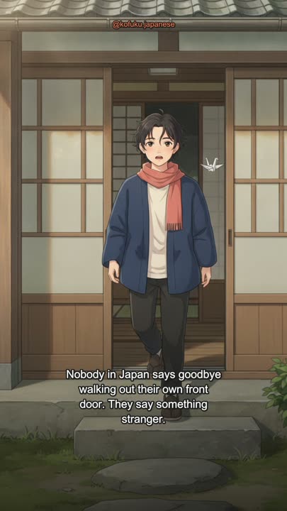 Japanese People Don't Say 'Bye' When They Leave. They Say This.