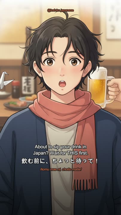 Never Sip Your Drink in Japan Until You Hear This Word