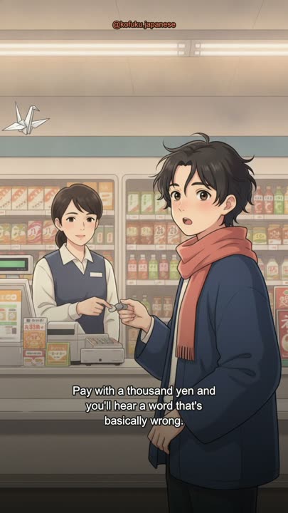 The Cashier Sentence in Japan That Japanese People Themselves Say Is Wrong