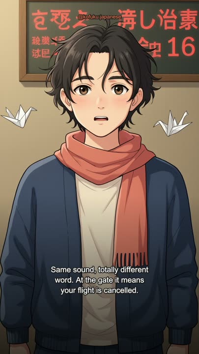 Your App Taught You Kekkou. At the Airport That Sound Means Your Plane Is Dead.