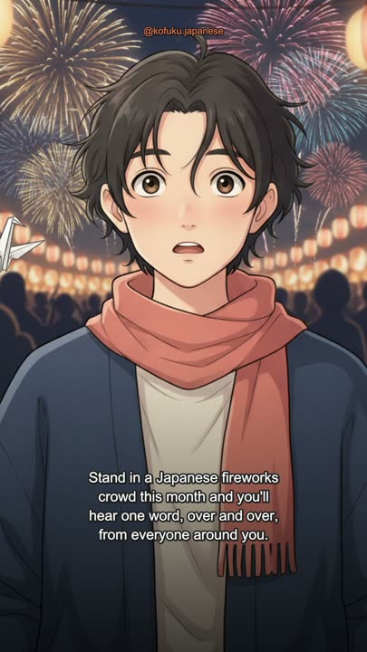 At Japan's Summer Fireworks, the Whole Crowd Shouts One Word. It Also Means 'Clean'.