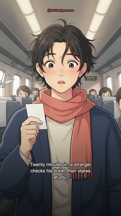 A Stranger Stops in the Shinkansen Aisle, Checks His Ticket, Then Looks at You.