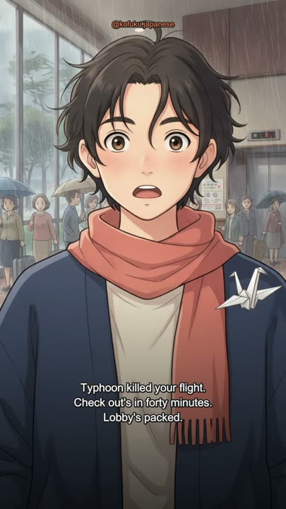 Your Flight Just Got Cancelled by a Typhoon. Check Out Is in Forty Minutes.