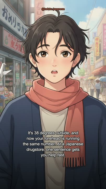 38C in Japan and Now Your Forehead's on Fire. Say This at the Drugstore.