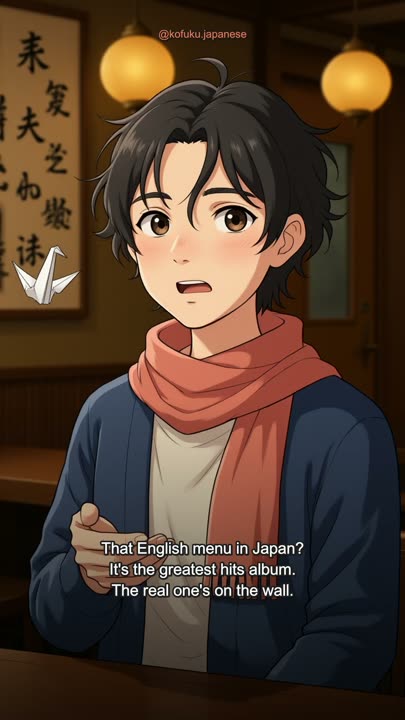 You Asked for the English Menu in Japan. You Just Got the Short Version.
