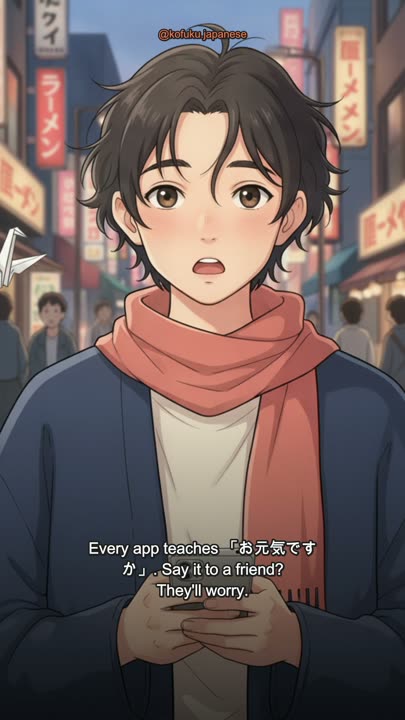 Your App's Japanese for How Are You Is a Question You Only Ask After Months Apart.