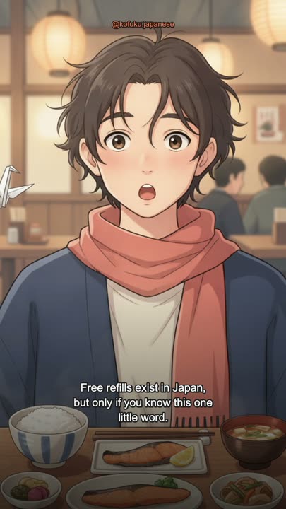 Free Refills in Japan? Only If You Know This Word