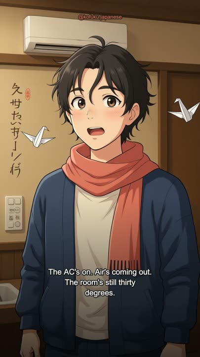Your Tokyo Hotel AC Is Running and the Room Is Still Thirty Degrees. Read One Word on the Remote.
