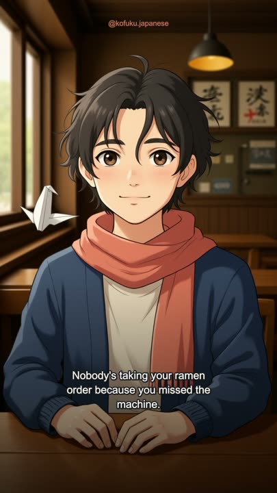 You Sat Down at the Ramen Counter and Nobody Is Taking Your Order. You Missed the Machine by the Door.