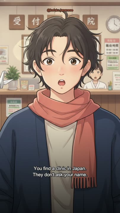 You Walk Into a Japanese Clinic Sick. Reception's First Question Isn't Your Name.