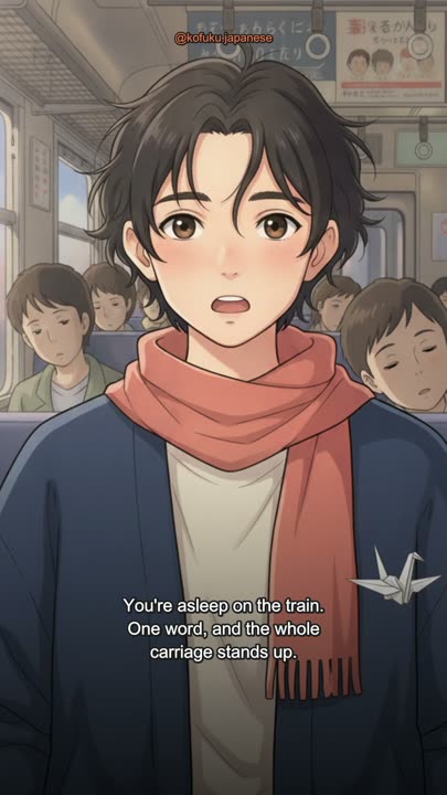 You Are Half Asleep on a Japanese Train. One Word Means Everybody Gets Off.