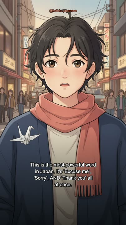 One Word, Three Meanings: Sumimasen
