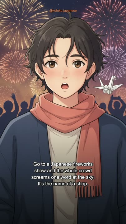 At Japanese Fireworks, the Whole Crowd Shouts a Long-Gone Shop's Name