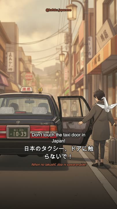 Never Touch a Taxi Door in Japan