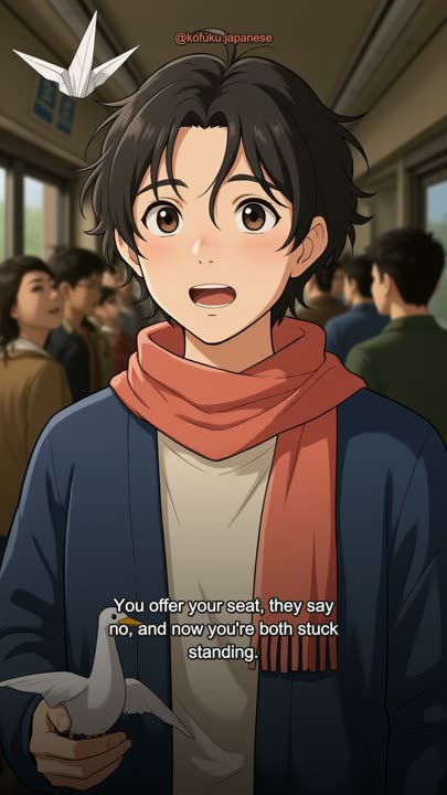 You Gave Up Your Seat in Japan and Got Turned Down. There's a Tiny Lie That Fixes It.