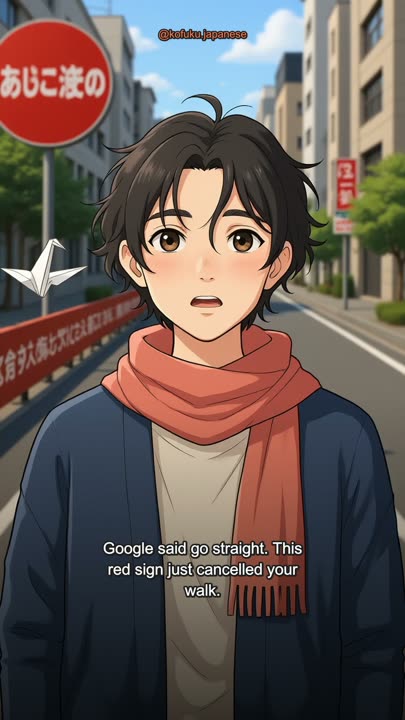 Google Said Go Straight. Two Red Kanji Disagreed.