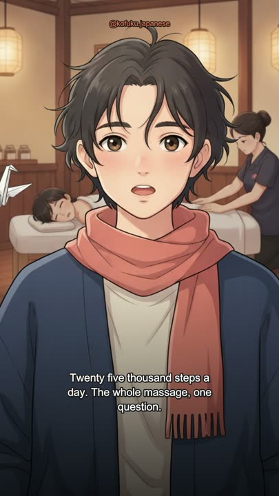Twenty Five Thousand Steps a Day. The Massage Shop Asks You One Question and You Need One Answer.