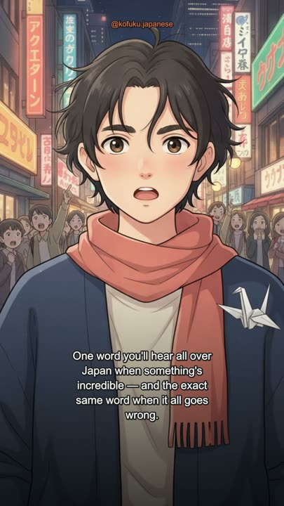 One Word in Japan Means 'This Is Amazing' AND 'This Is a Disaster'