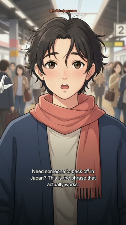 The Firm Way to Ask Someone to Stop in Japan