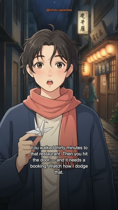 You Walked Thirty Minutes to That Restaurant in Japan. It Needed a Booking.